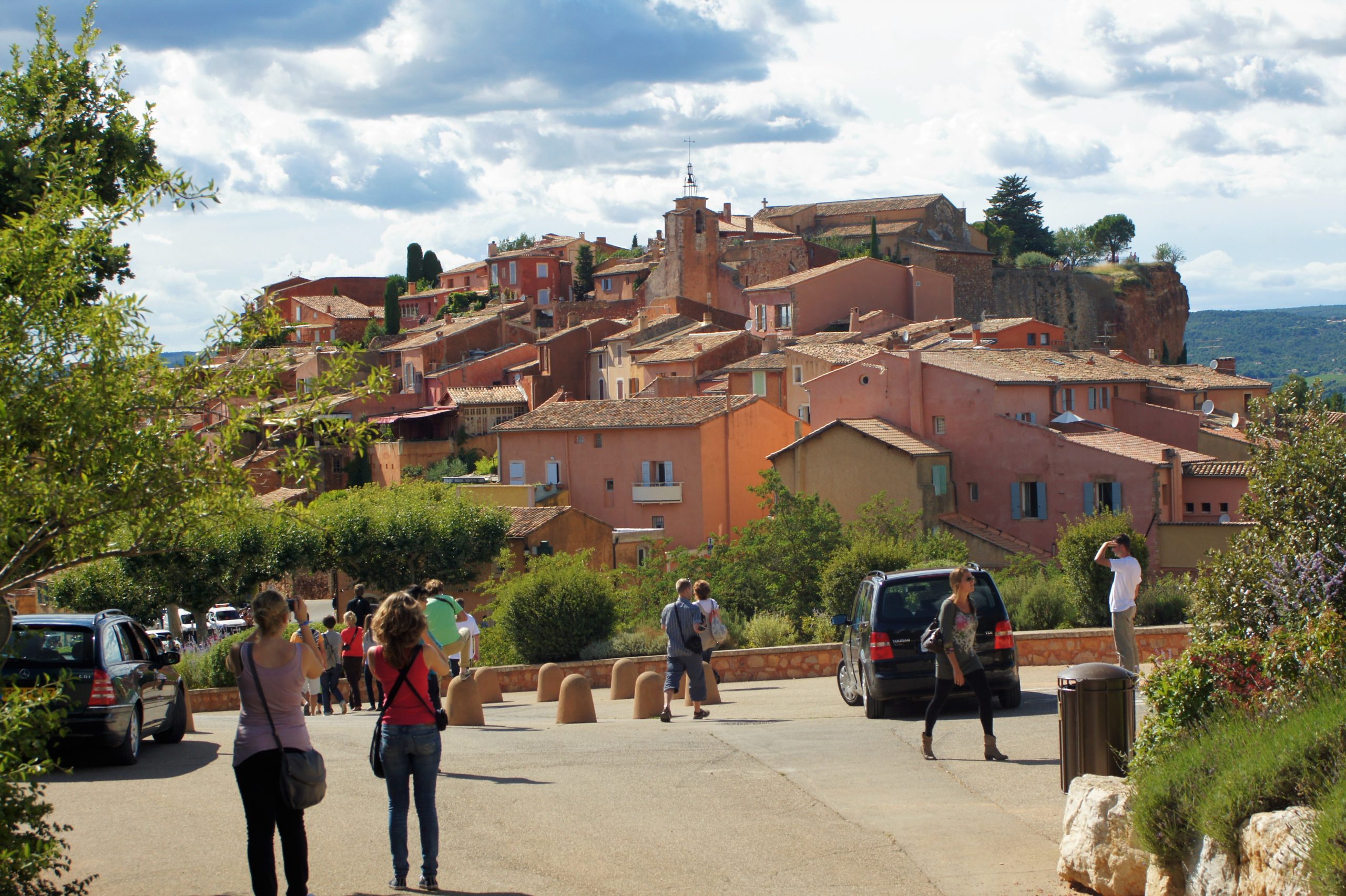 Roussillon widok na miasteczko