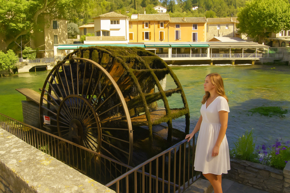 Camille w Fontaine de Vaucluse